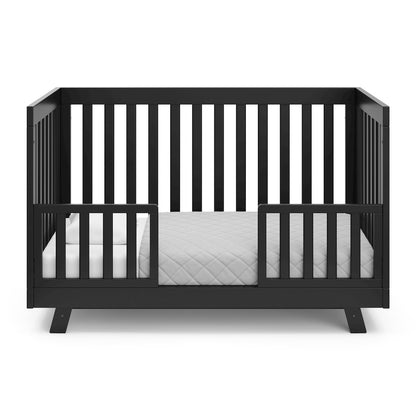 Storkcraft Beckett 3-in-1 Convertible Crib (Black)