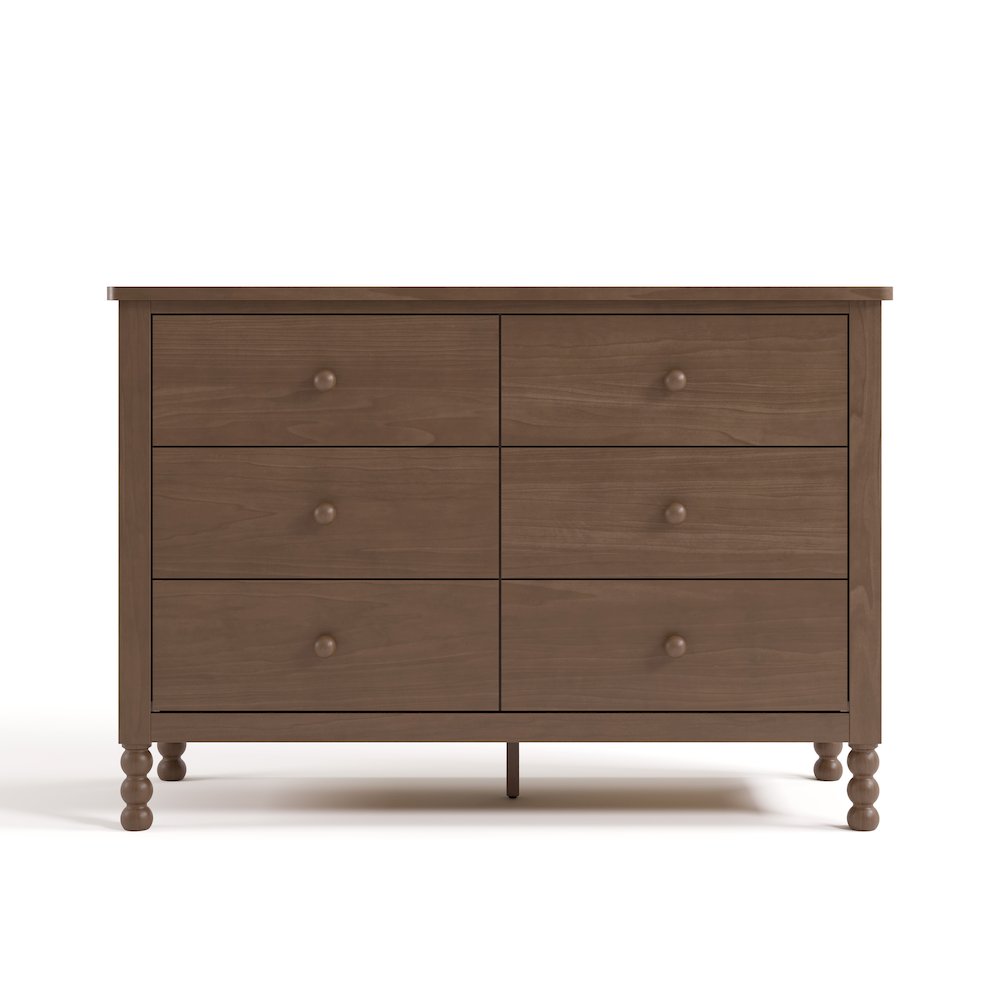 Rio 6 Drawer Dresser-Hazelnut