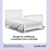 Solstice 5-in-1 Convertible Crib - White