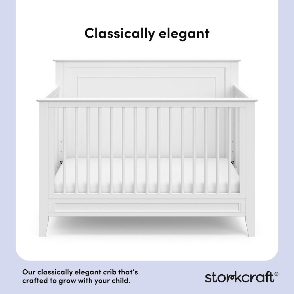 Solstice 5-in-1 Convertible Crib - White