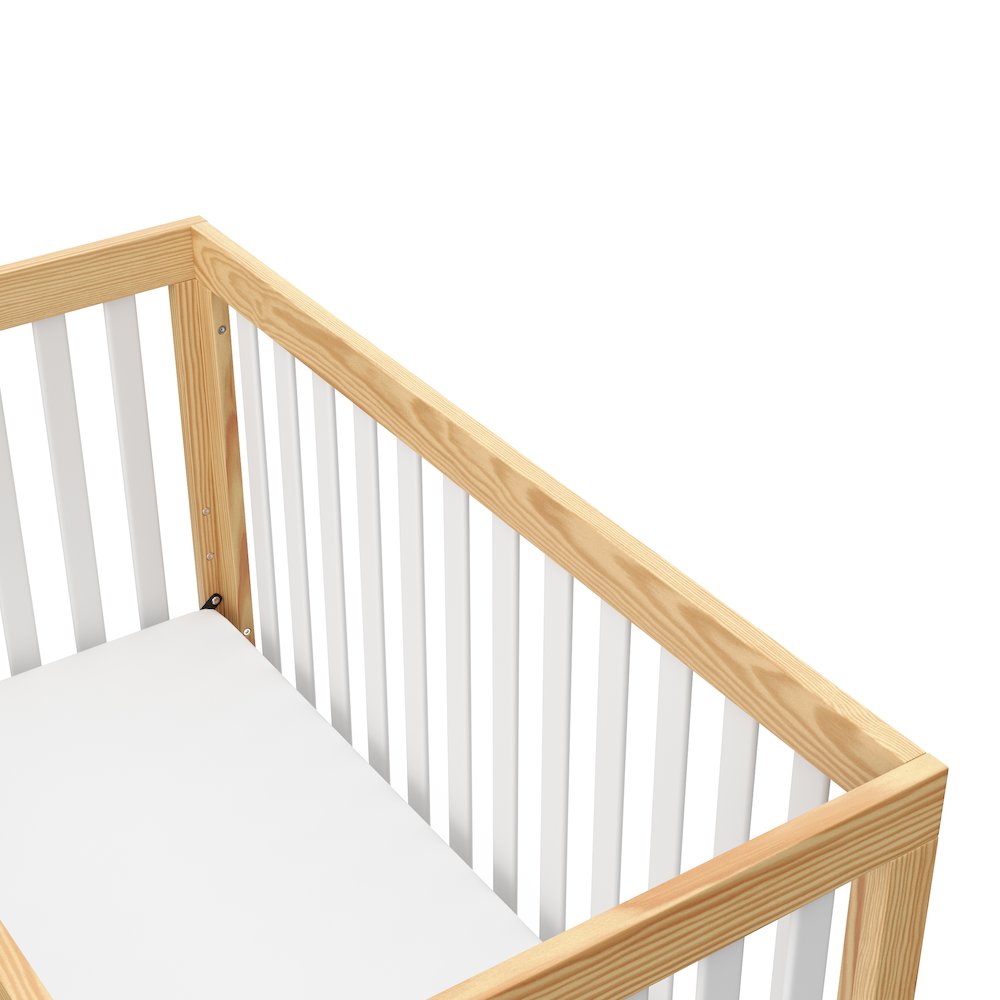 Storkcraft Beckett 3-in-1 Convertible Crib (Natural with White)