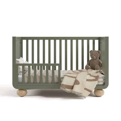 Amalfi Convertible Crib- Olive/Driftwood