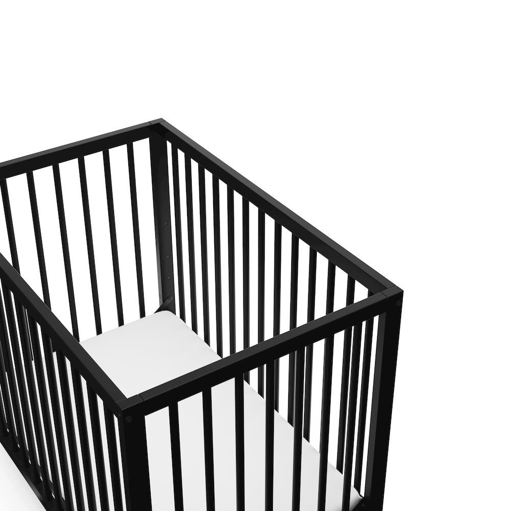 Graco Teddi 4-in-1 Convertible Mini Crib - Black