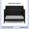 Solstice 5-in-1 Convertible Crib - Black