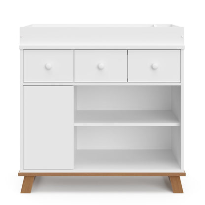 Storkcraft Modern Nursery Changing Table Dresser - Vintage Driftwood