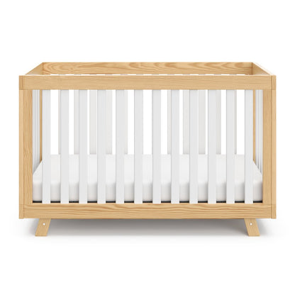 Storkcraft Beckett 3-in-1 Convertible Crib (Natural with White)