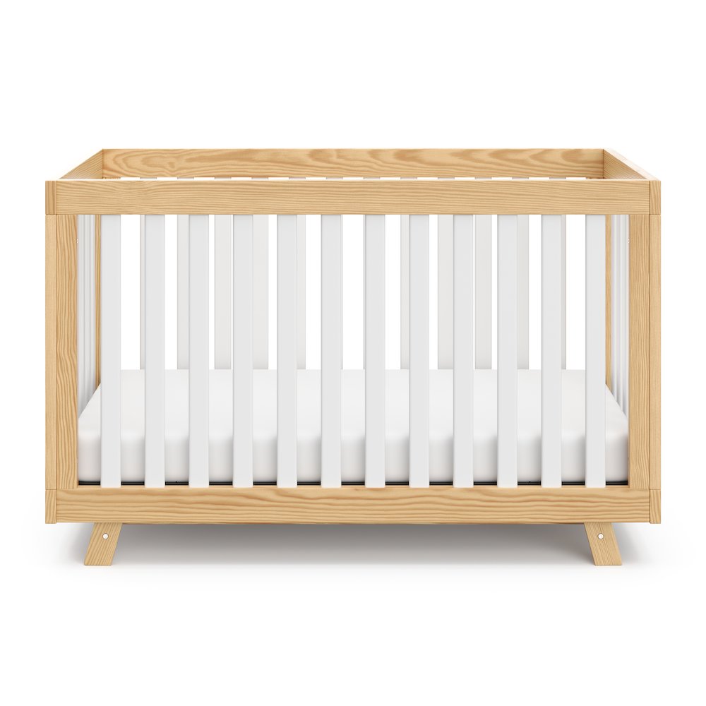 Storkcraft Beckett 3-in-1 Convertible Crib (Natural with White)