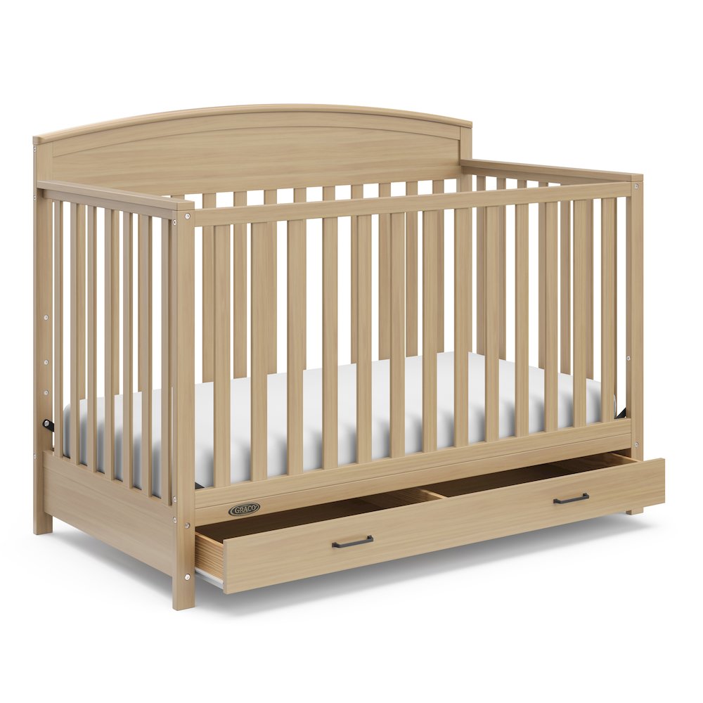 Graco Benton 5-in-1 Convertible Crib with Drawer (Driftwood)