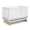 Storkcraft Santorini Deluxe 5-in-1 Convertible Crib, White With Driftwood