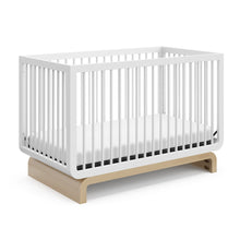 Storkcraft Santorini Deluxe 5-in-1 Convertible Crib, White With Driftwood