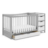 Graco Remi All-in-One Convertible Crib with Drawer and Changer (Pebble Gray)