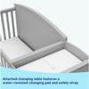 Graco Bellwood 5-in-1 Convertible Crib & Changer with Drawer (Pebble Gray)