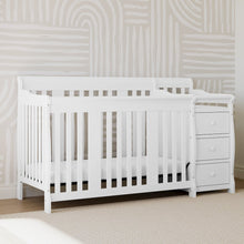 Storkcraft Portofino 4-in-1 Convertible Crib and Changer - White