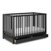 Graco Teddi 5-in-1 Convertible Crib with Drawer - Black
