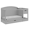 Graco Bellwood 5-in-1 Convertible Crib & Changer with Drawer (Pebble Gray)
