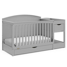 Graco Bellwood 5-in-1 Convertible Crib & Changer with Drawer (Pebble Gray)