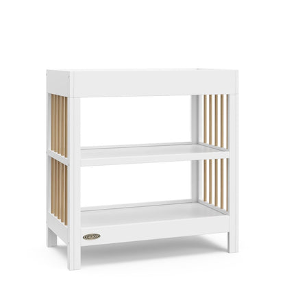 Graco Teddi Changing Table with Water-Resistant Changing Pad - White/Driftwood