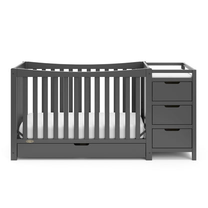 Graco Remi All-in-One Convertible Crib with Drawer and Changer (Gray)