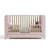 Read-With-Me Crib with Drawer - Blush/Driftwood