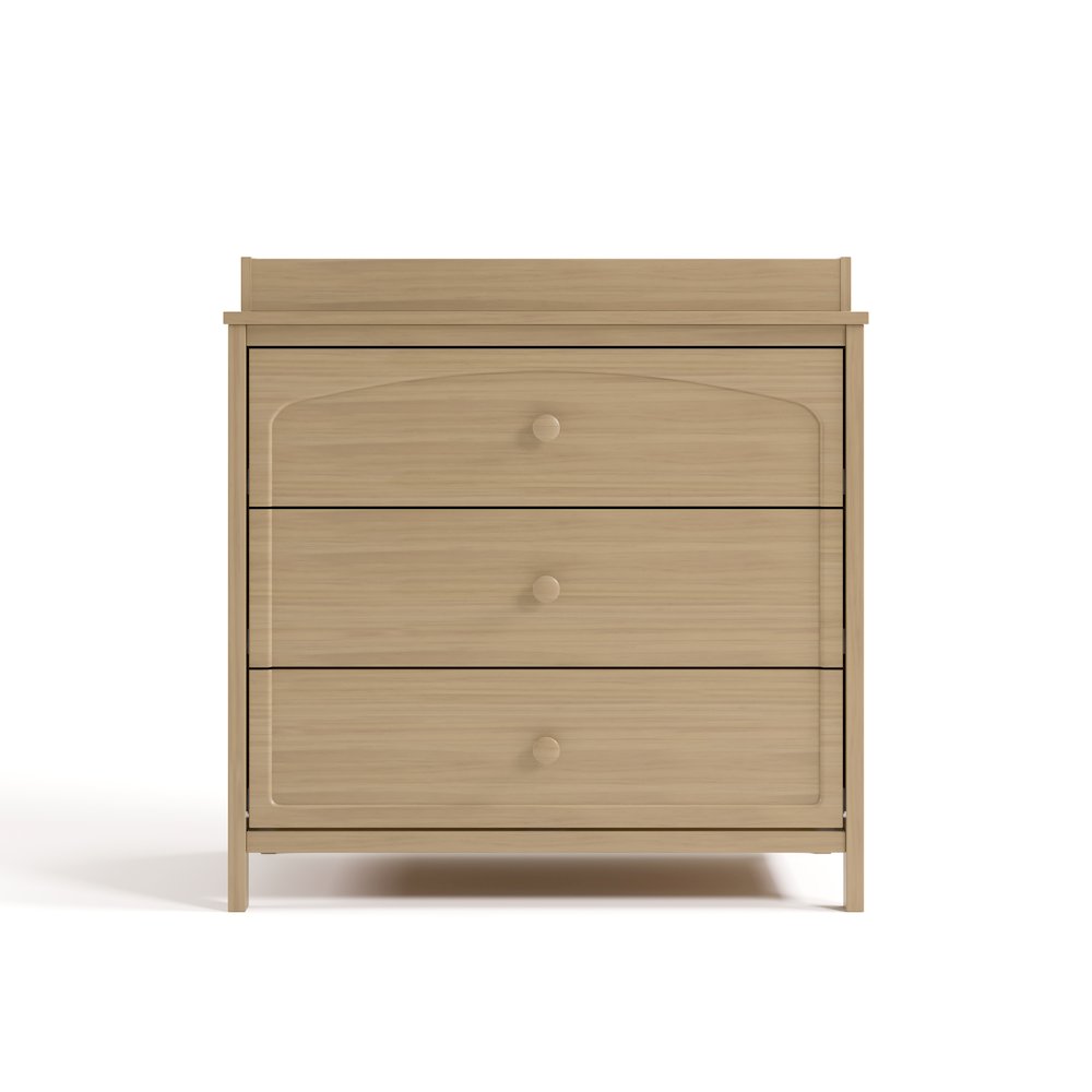 Olivia 3 Drawer Chest with Topper-Driftwood