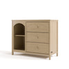 Olivia 3 Drawer Combo Dresser-Driftwood