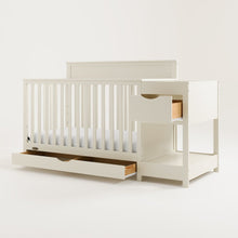 Shiloh Convertible Crib & Changer - Frosted Oat