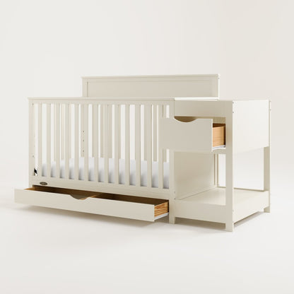 Shiloh Convertible Crib & Changer - Frosted Oat