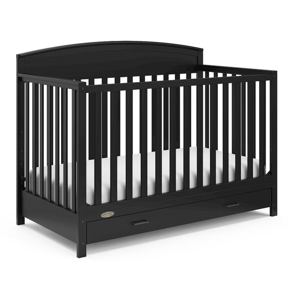Graco Benton 5-in-1 Convertible Crib with Drawer (Black)