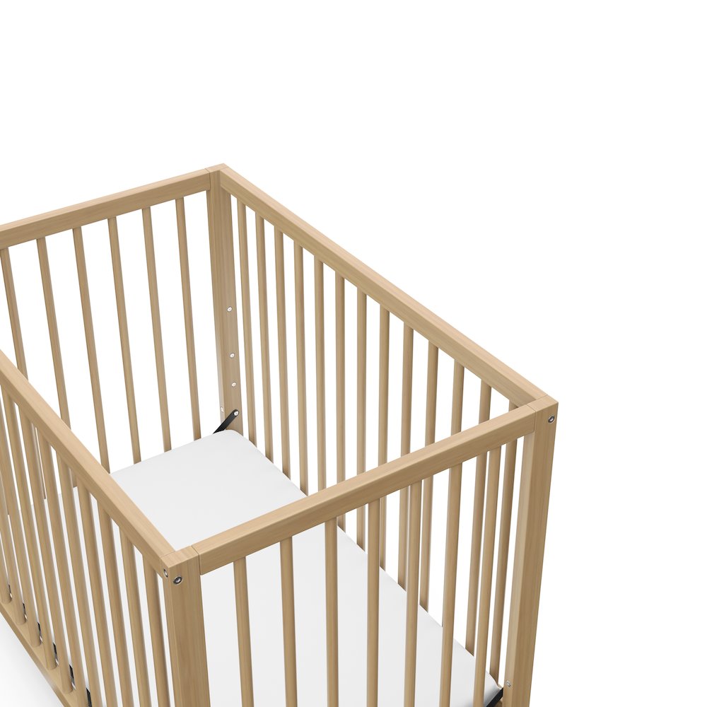 Graco Teddi 4-in-1 Convertible Mini Crib - Driftwood