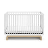 Storkcraft Santorini Deluxe 5-in-1 Convertible Crib, White With Driftwood