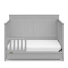 Graco Hadley 5-in-1 Convertible Crib with Drawer (Pebble Gray)
