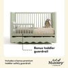 Casablanca Deluxe 5-in-1 Convertible Crib with Drawer - Sage