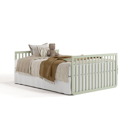Amalfi Convertible Crib- Sage/Driftwood