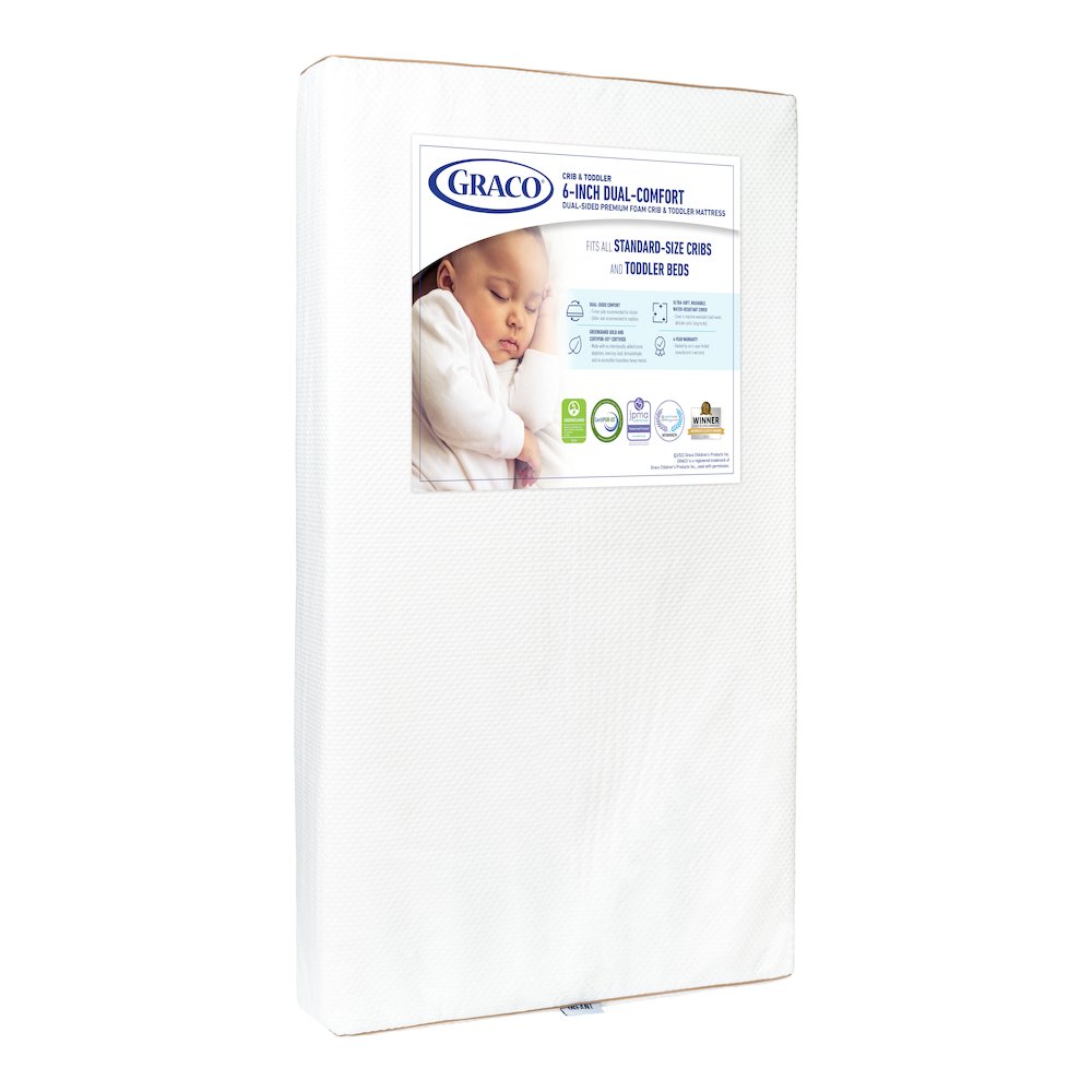 Graco Premium Dual-Comfort 6-Inch Crib & Toddler Mattress