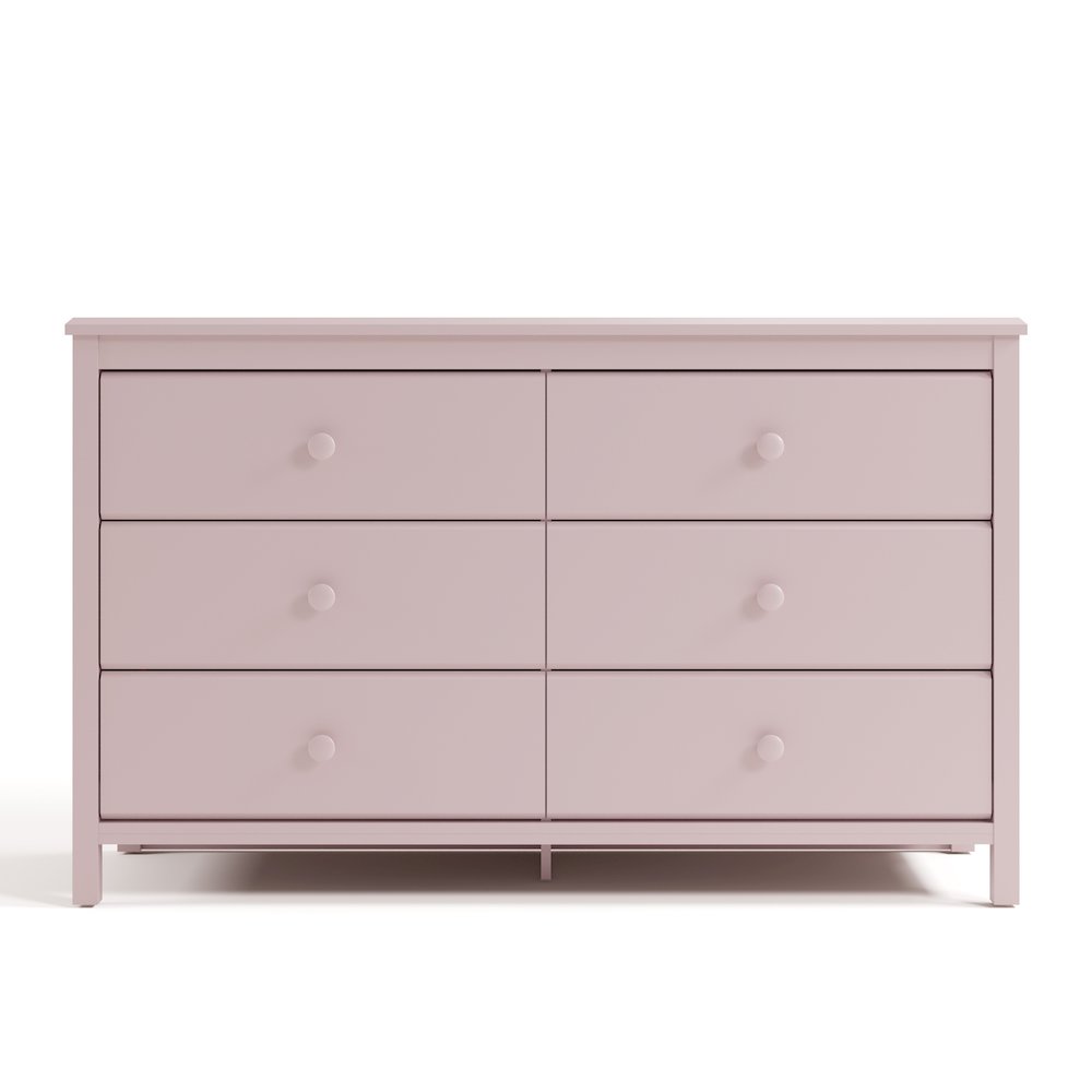Alpine 6-Drawer Dresser- Blush