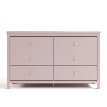 Alpine 6-Drawer Dresser- Blush