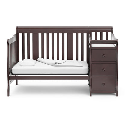 Storkcraft Portofino 4-in-1 Convertible Crib and Changer - Espresso