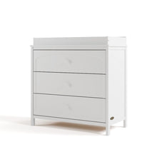 Olivia 3 Drawer Chest with Topper-White