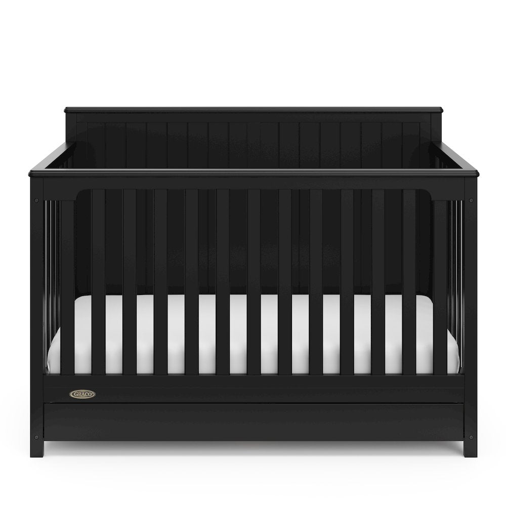 Graco Hadley 5-in-1 Convertible Crib with Drawer (Black)