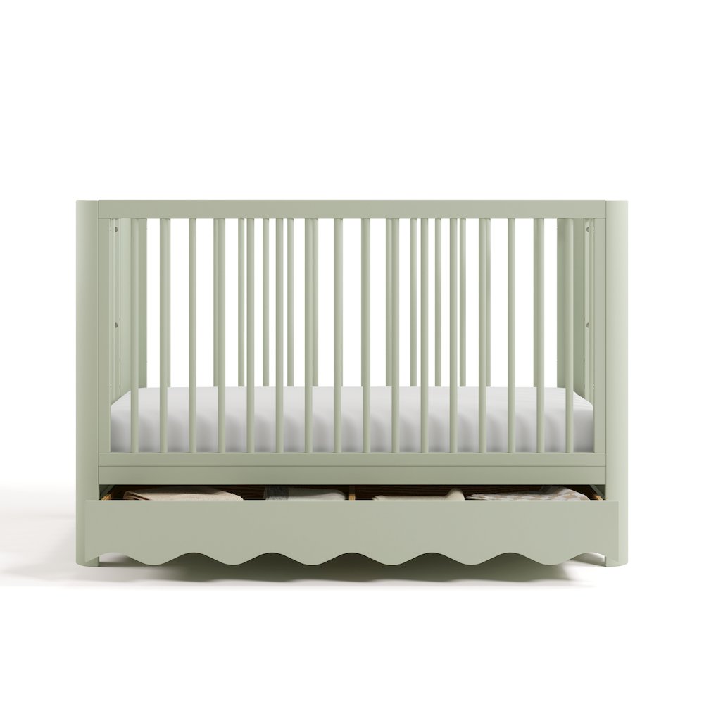 Casablanca Deluxe 5-in-1 Convertible Crib with Drawer - Sage