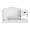 Graco Bellwood 5-in-1 Convertible Crib & Changer with Drawer (White)