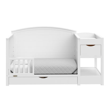 Graco Bellwood 5-in-1 Convertible Crib & Changer with Drawer (White)