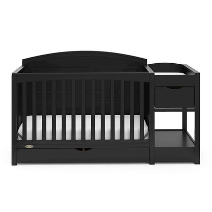 Graco Bellwood 5-in-1 Convertible Crib & Changer with Drawer (Black)