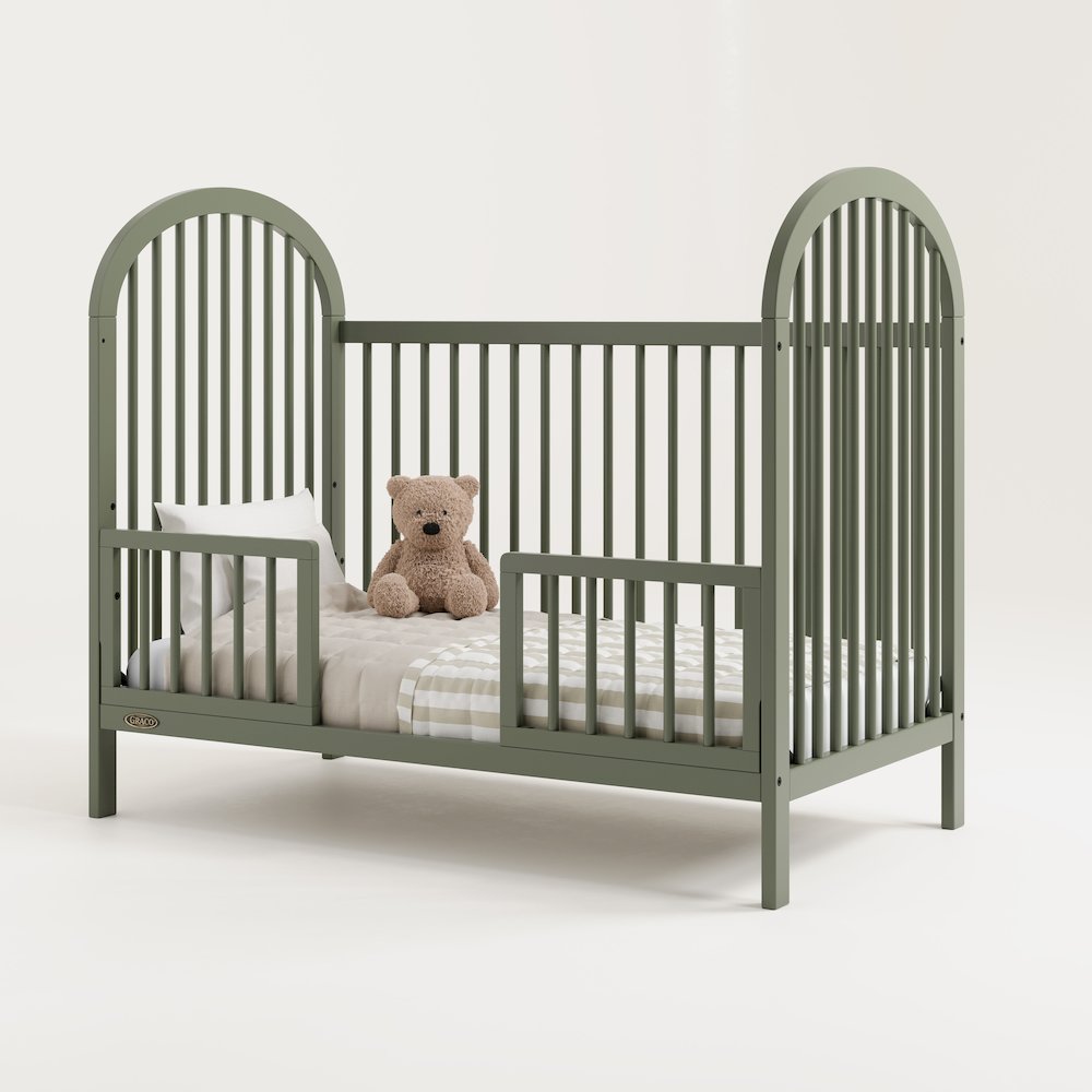 Graco Olivia 3-in-1 Convertible Crib (Olive) – GREENGUARD Gold Certified