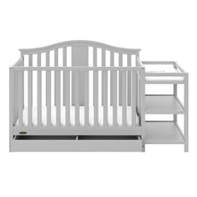 Graco Solano 4-in-1 Convertible Crib & Changer with Drawer - Pebble Gray