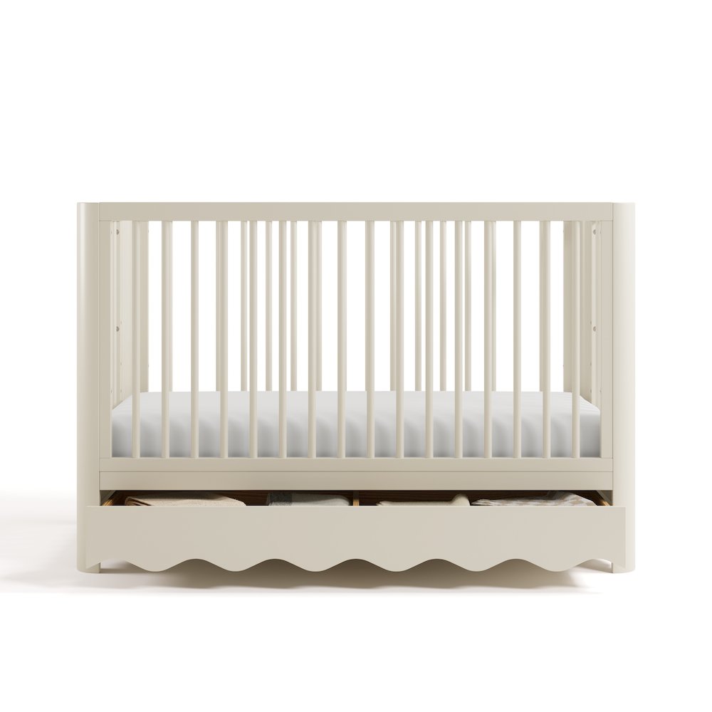 Casablanca Crib With Drawer-Frosted Oat