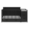 Graco Hadley 5-in-1 Convertible Crib and Changer with Drawer (Black)