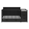 Graco Hadley 5-in-1 Convertible Crib and Changer with Drawer (Black)