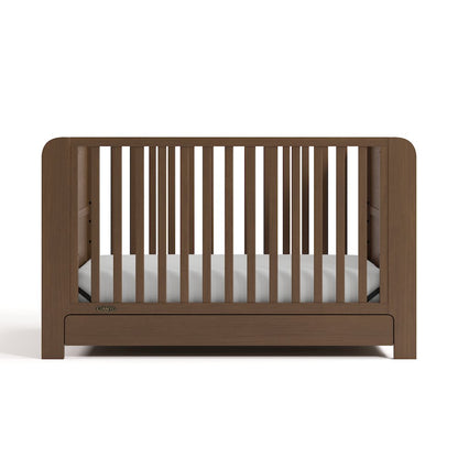 Read-With-Me Crib with Drawer - Hazelnut