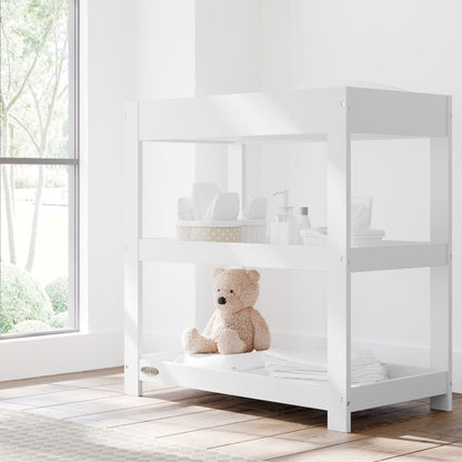 Graco Customizable Changing Table with Water-Resistant Changing Pad - (White)